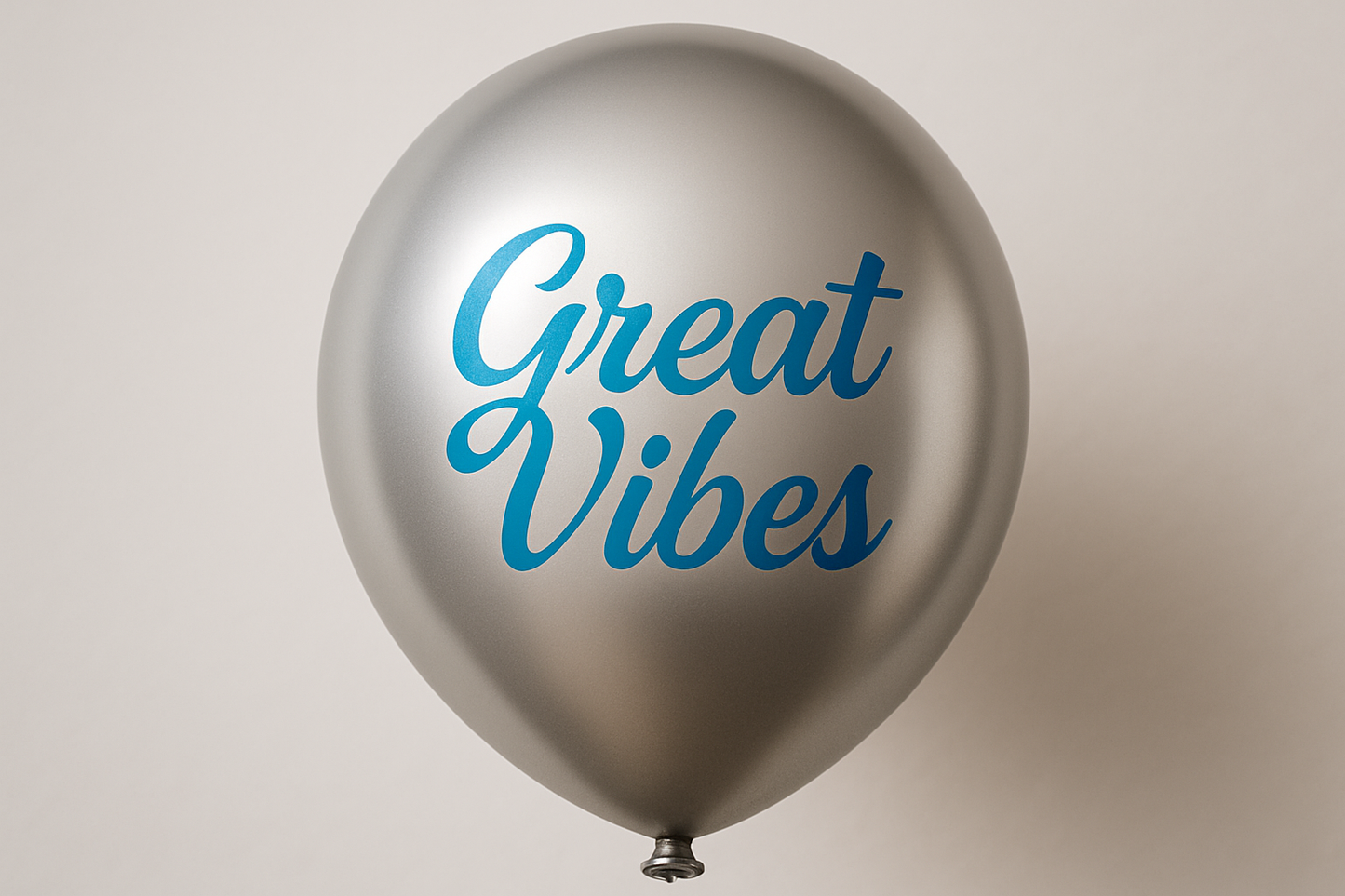 Custom Name Printed Silver Chrome Balloon for Unique Celebrations