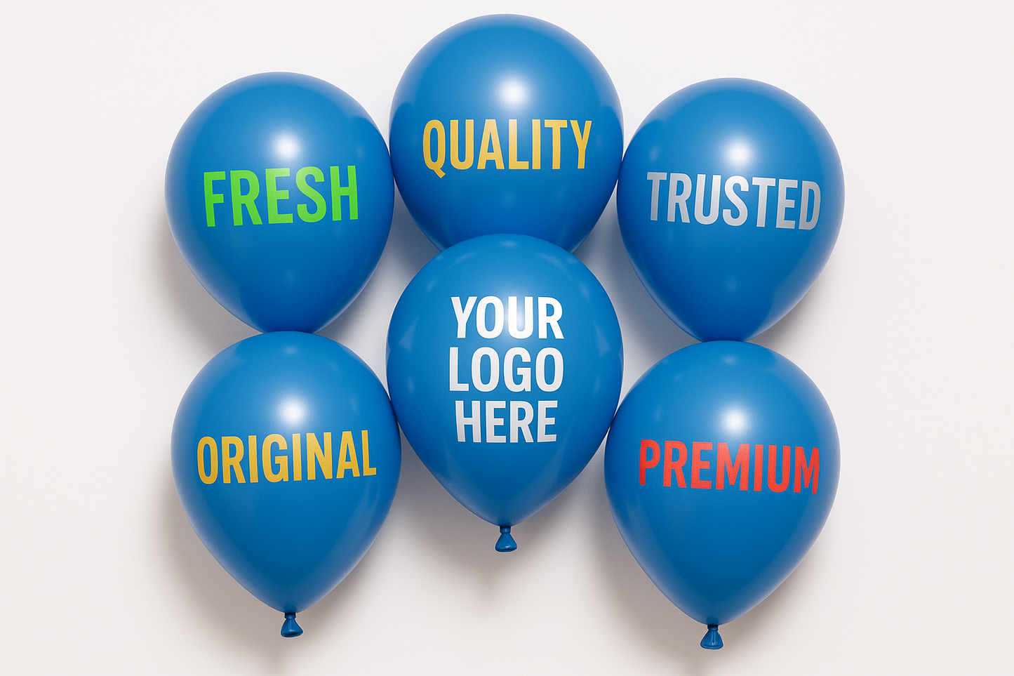 Custom Logo Printed Balloon Blue – Perfect for Promotions and Events