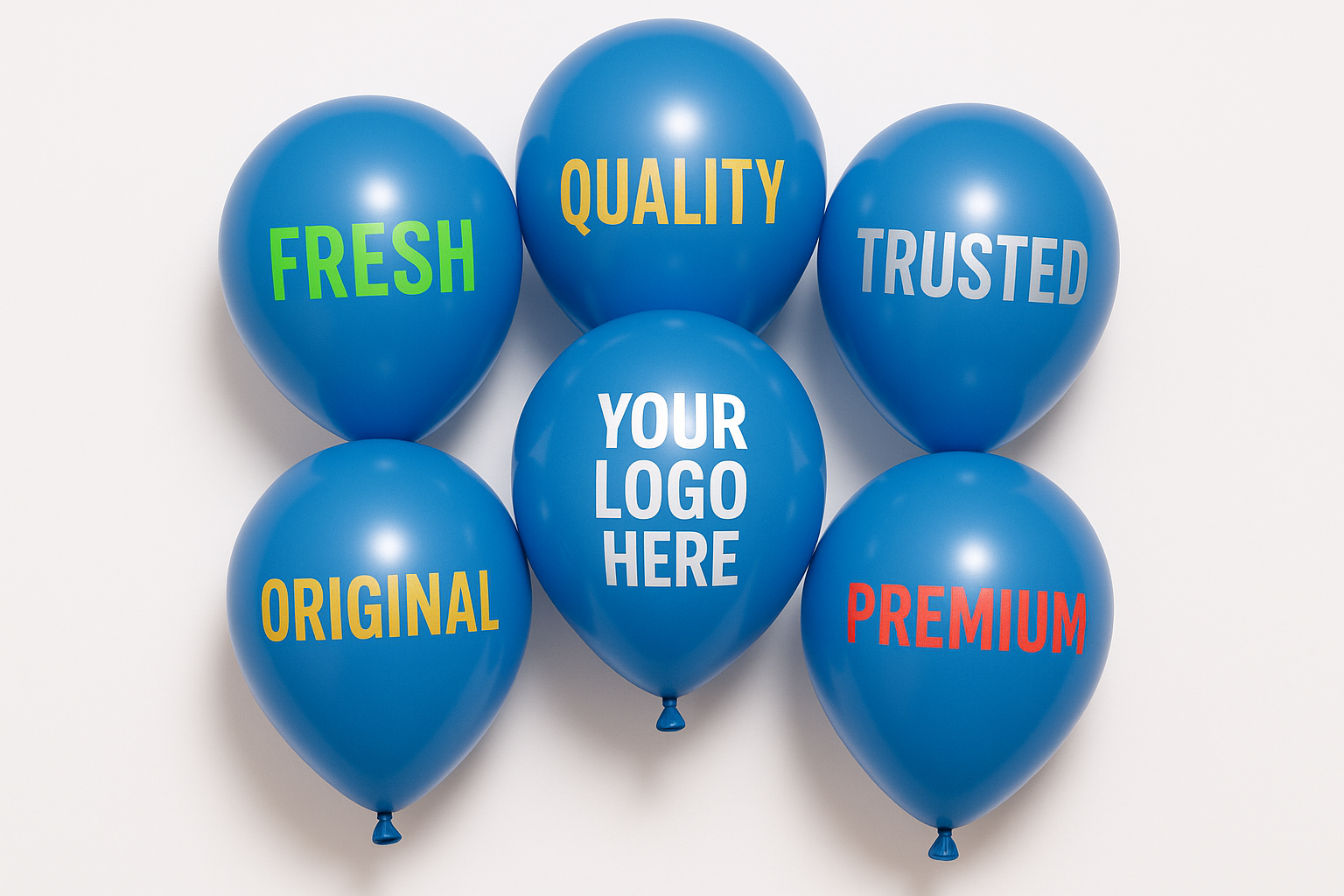Custom Logo Printed Balloon Blue – Perfect for Promotions and Events