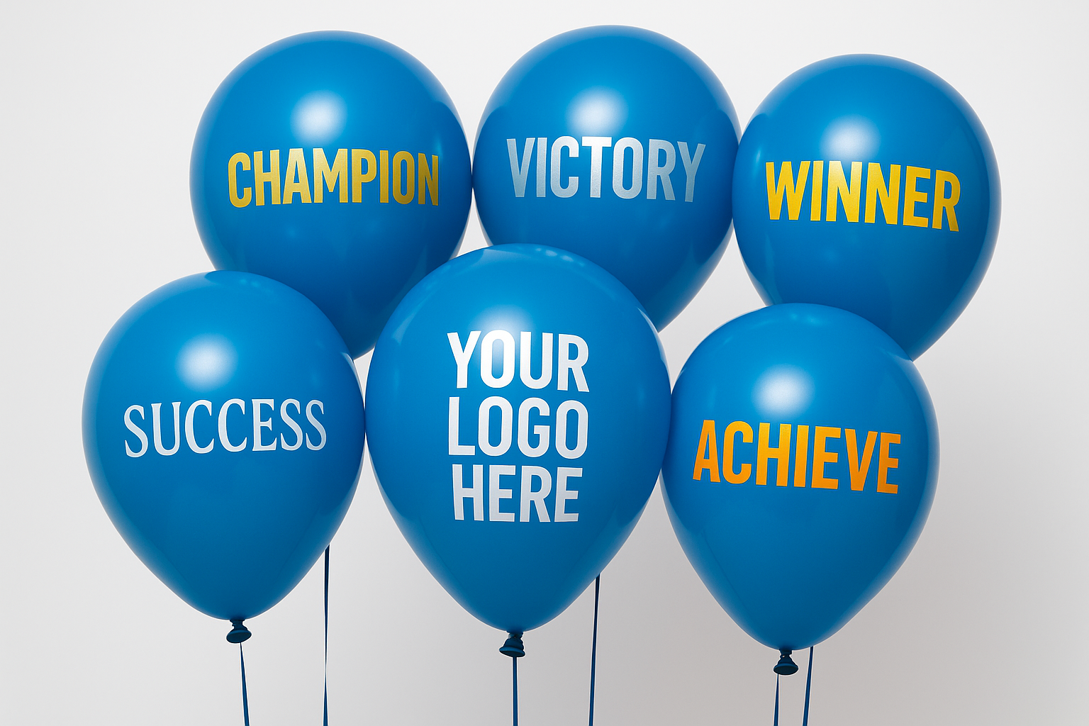 Custom Logo Printed Balloon Blue – Perfect for Promotions and Events