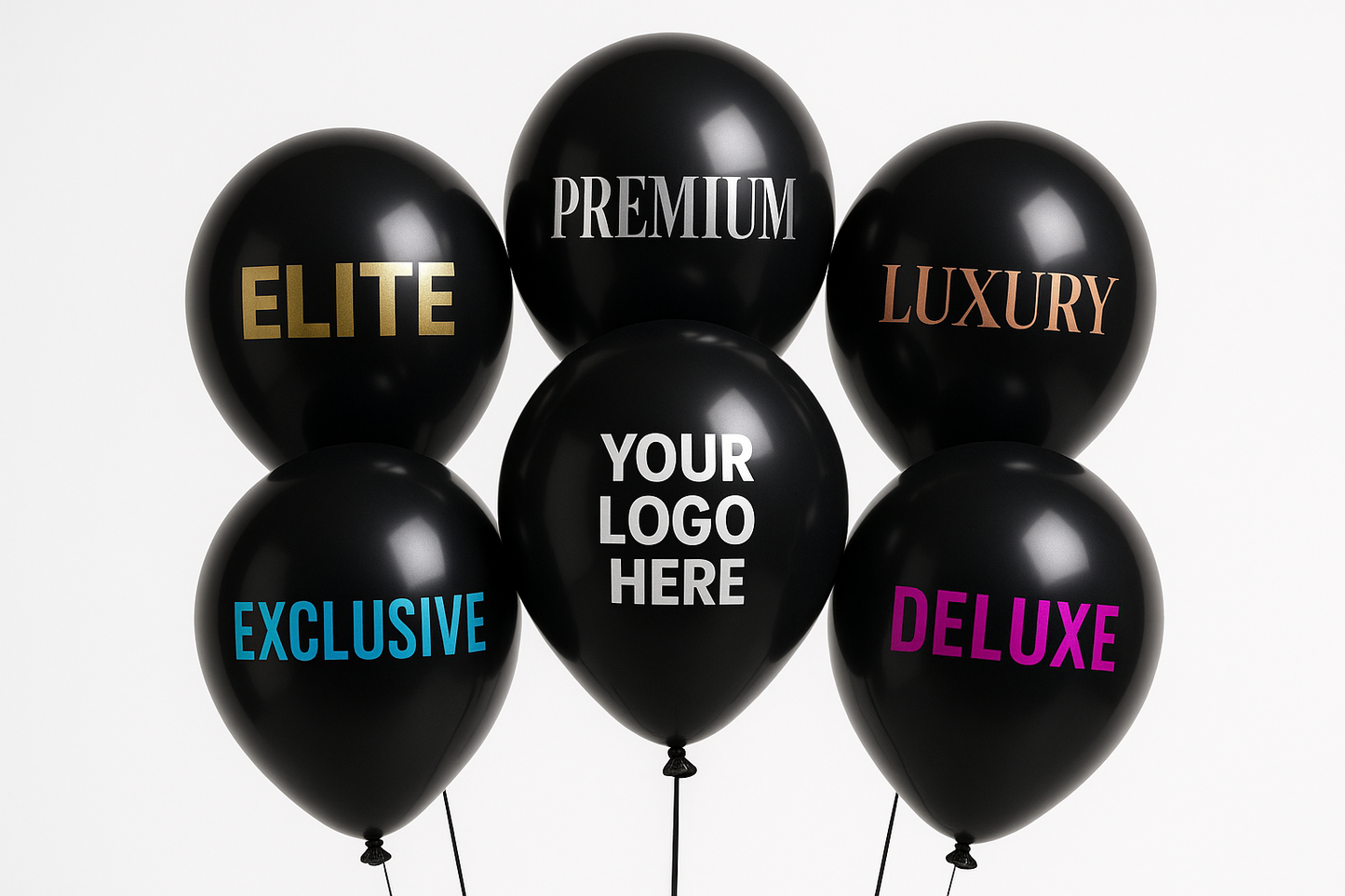 Custom Logo Printed Balloon Black - Elevate Your Brand with Customizable Balloons