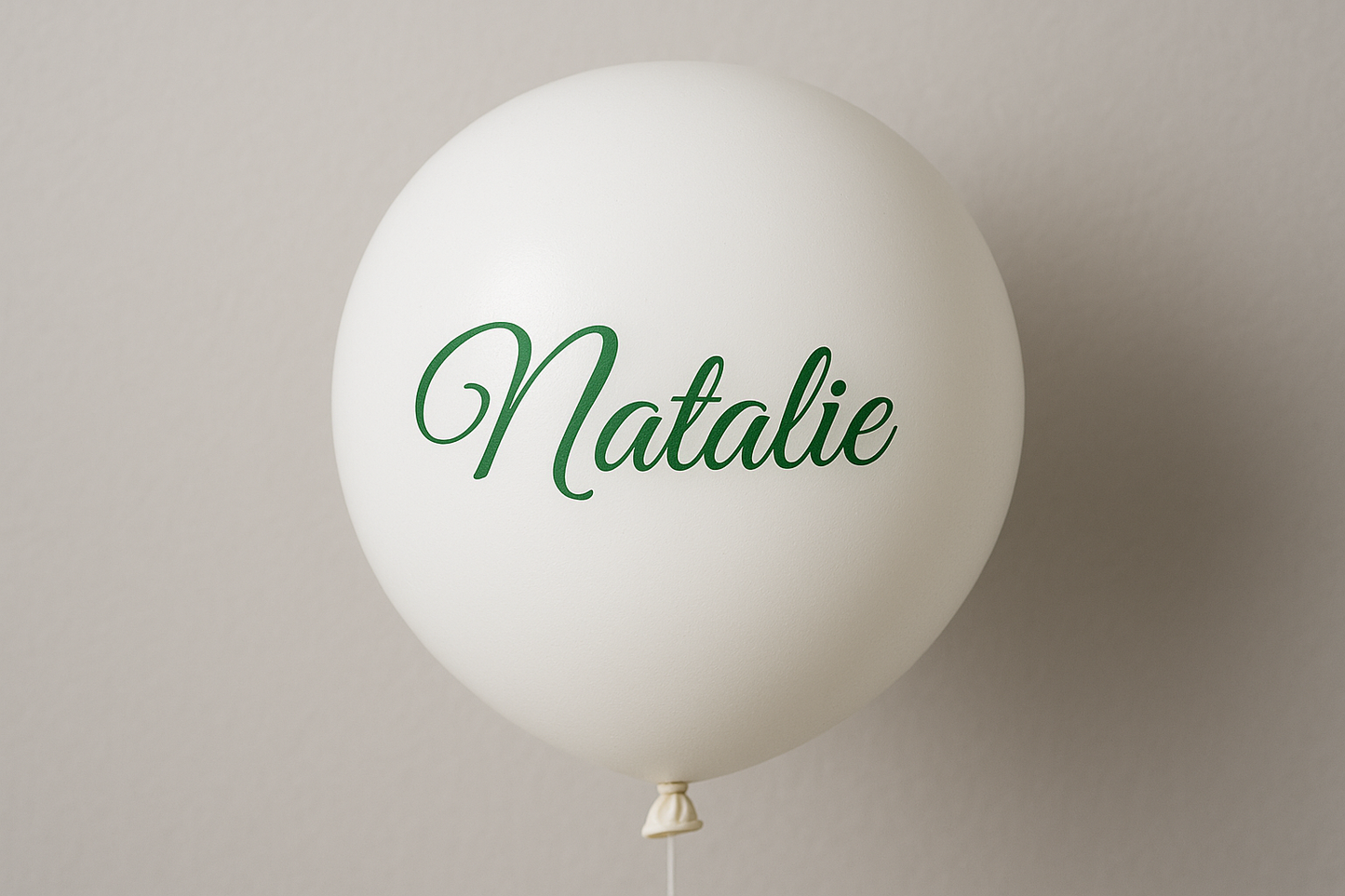 Custom Name Print Balloons for Personalized Celebrations - White Balloon Design