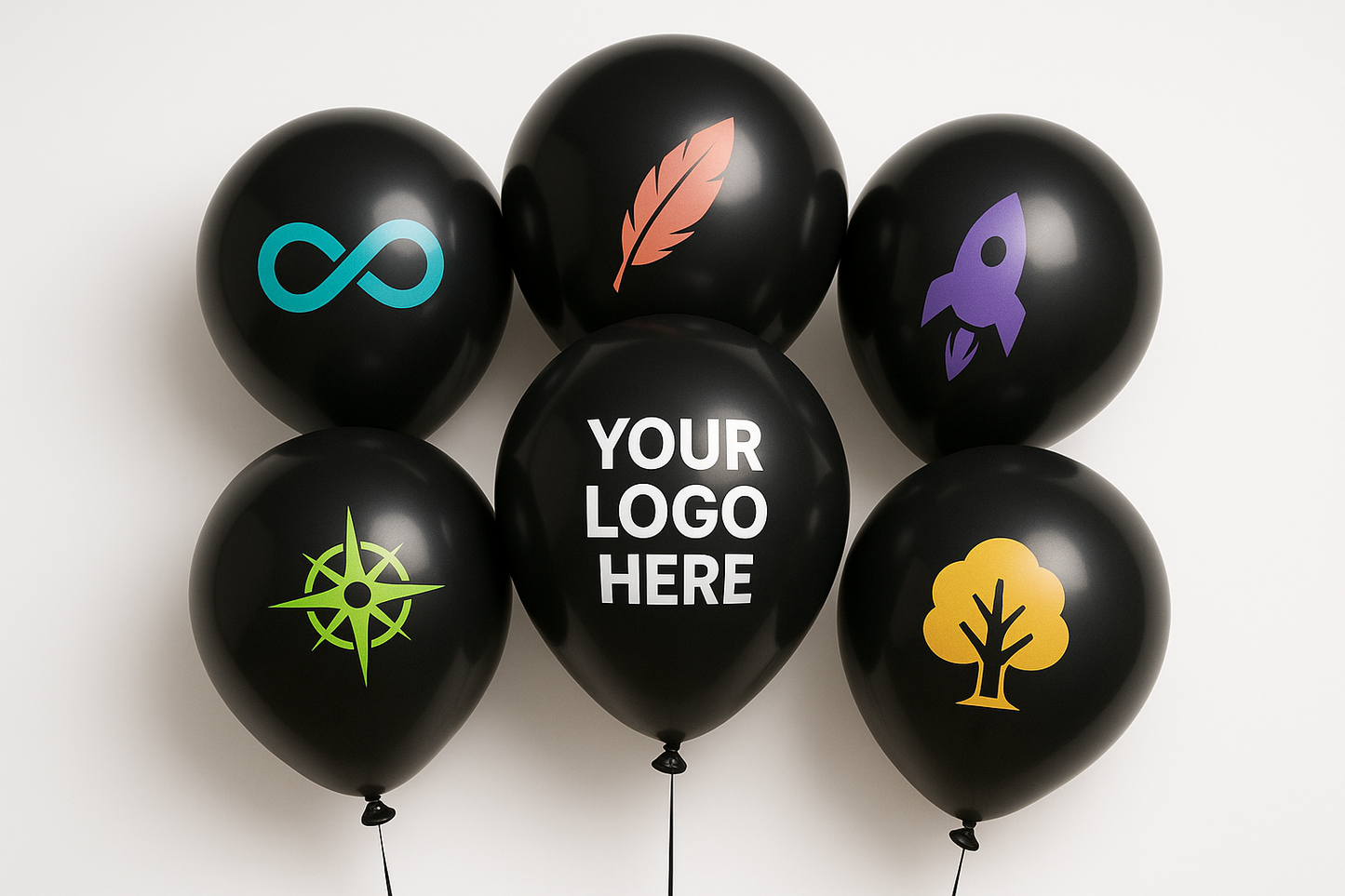 Custom Logo Printed Balloon Black - Elevate Your Brand with Customizable Balloons