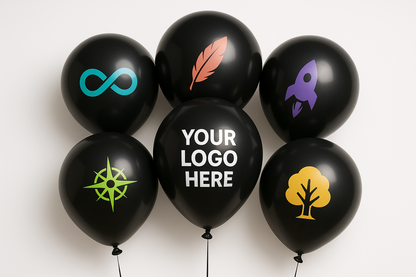 Custom Logo Printed Balloon Black - Elevate Your Brand with Customizable Balloons