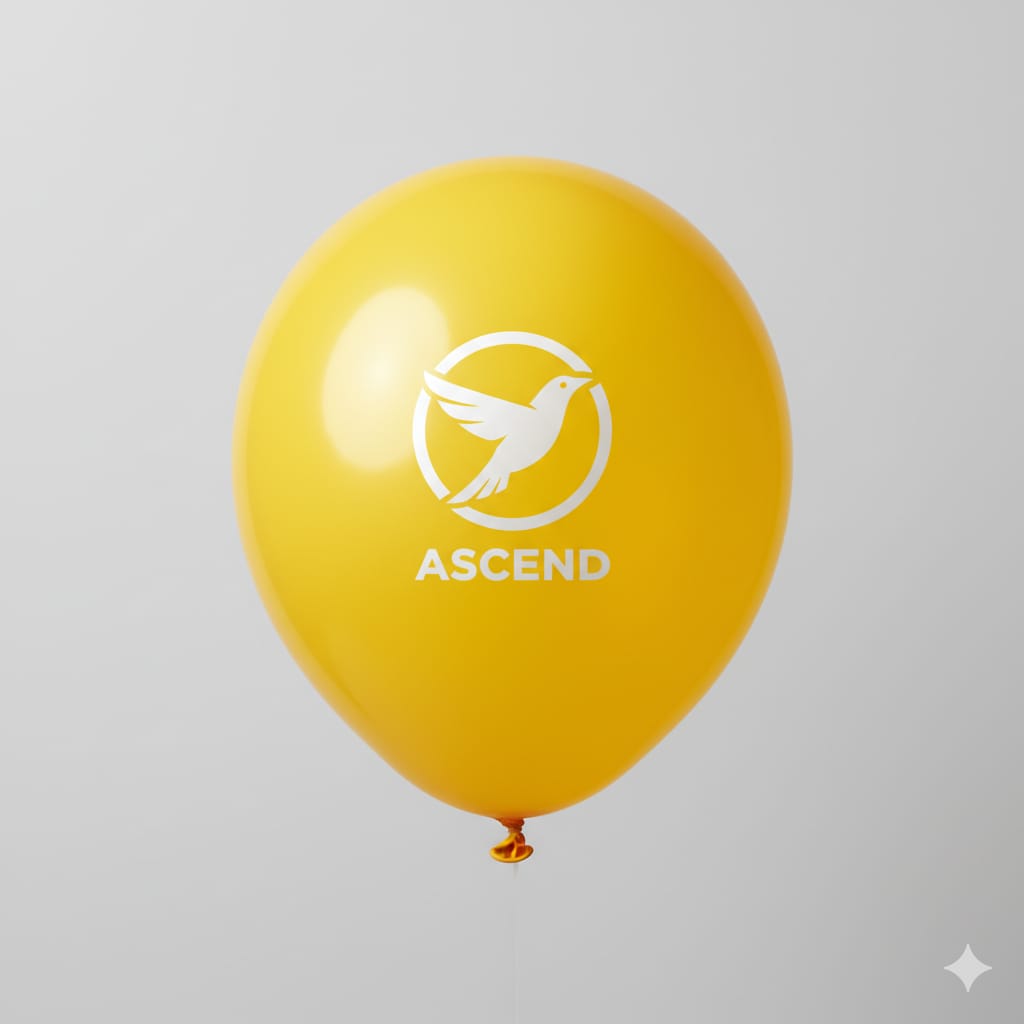 Custom Design Printed Balloon Yellow - Unique Party Decorations