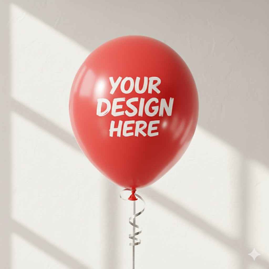 Custom Design Printed Balloon Red - Unique and Personalized Party Decorations