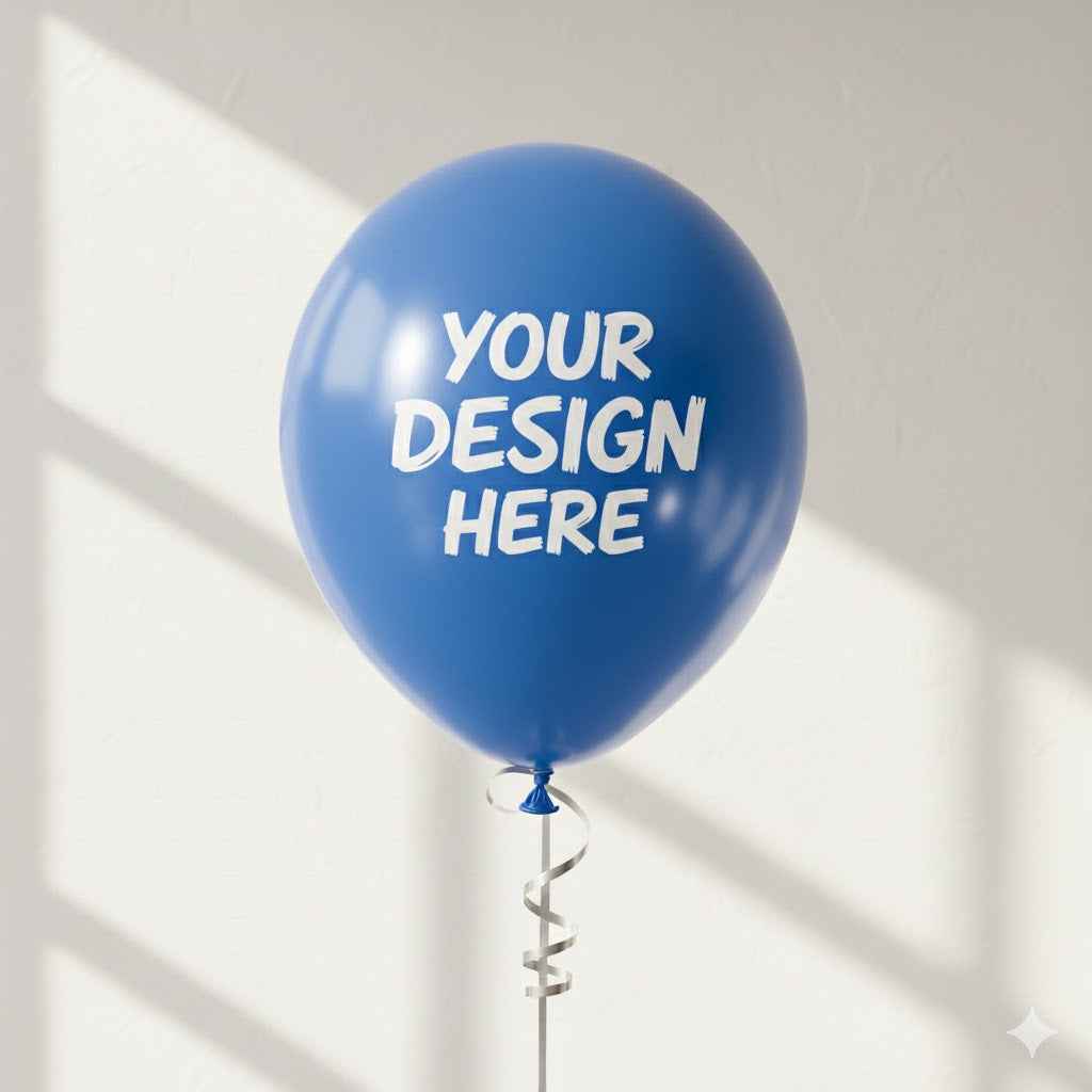 Custom Design Printed Balloon Blue for Your Special Events